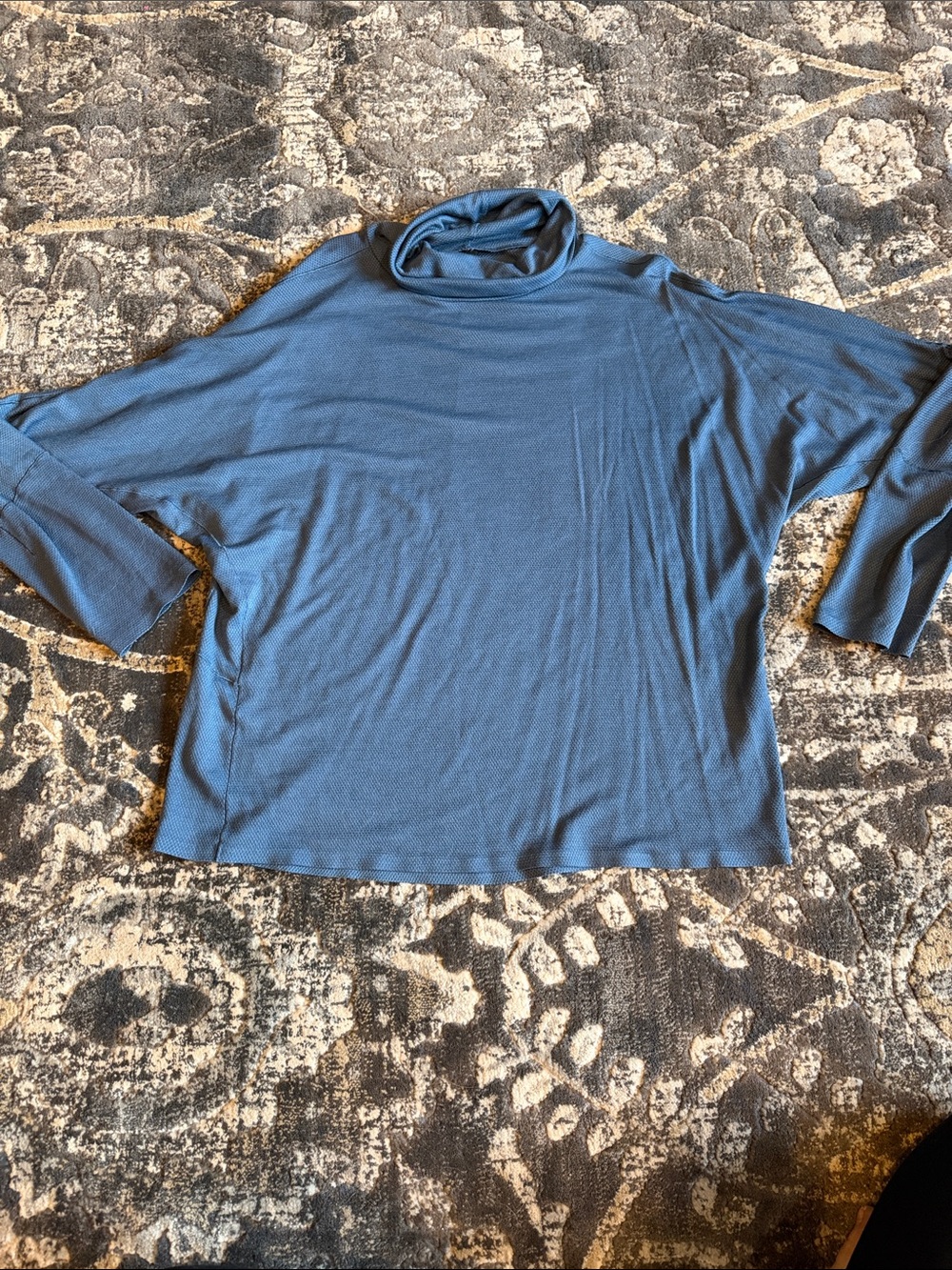 Lululemon Moraine Oil Slick Blue Turtleneck The Lab Long sleeve Top size L